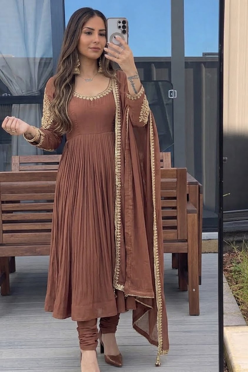 Crepe Anarkali