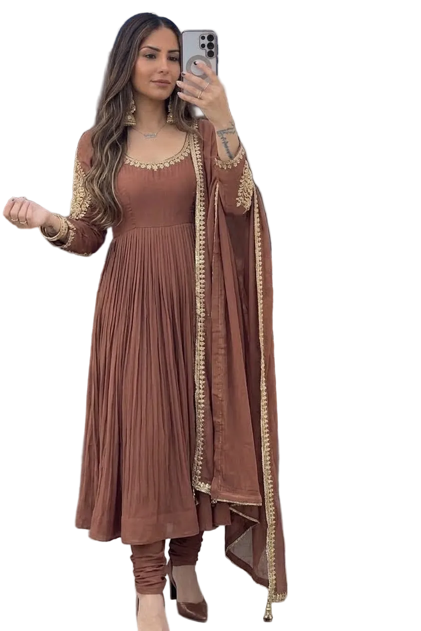 Crepe Anarkali