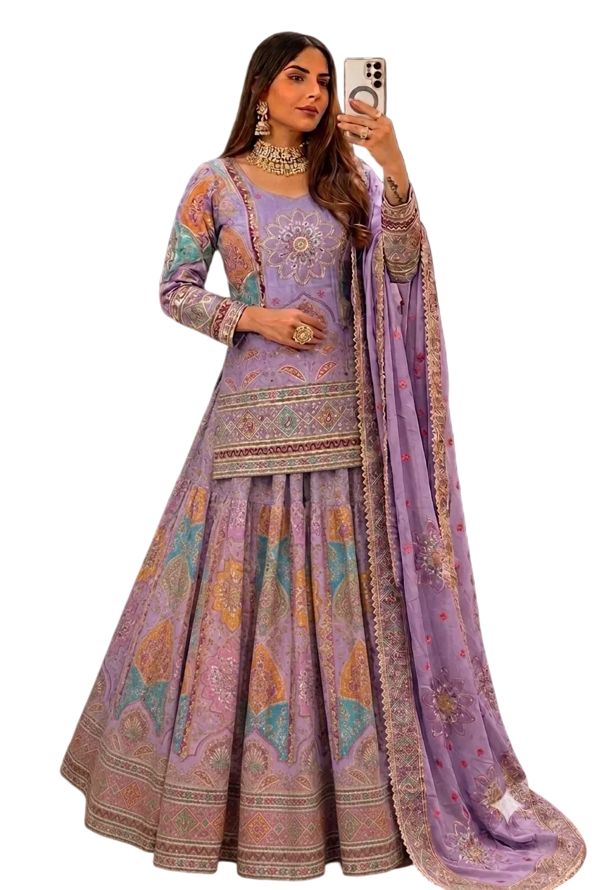 Noor-e-Pastel Lehenga