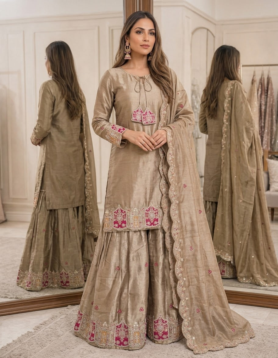Silk Elegant Sharara