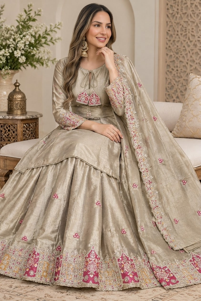 Silk Elegant Sharara