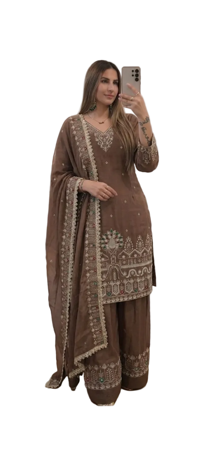 Brown Beauty in Salwar Suit