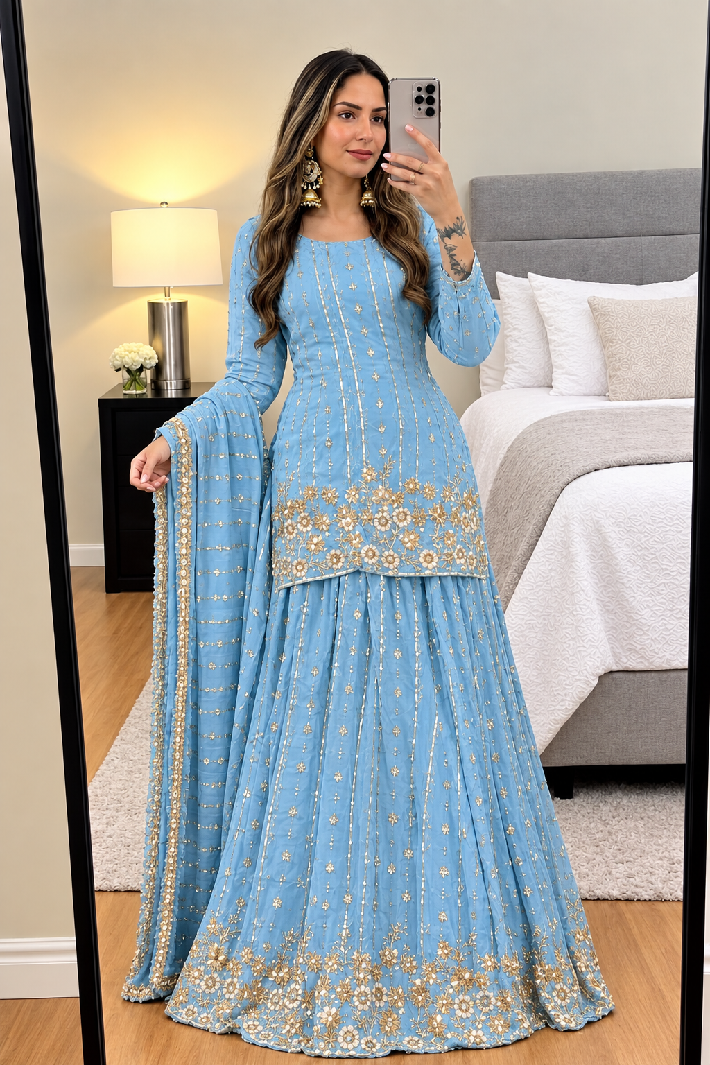 Amber Flare Lehenga